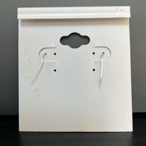 Marcasite Drop Earrings in Silver-Plate Black Onyx silver toned base tear drop - Picture 3 of 3